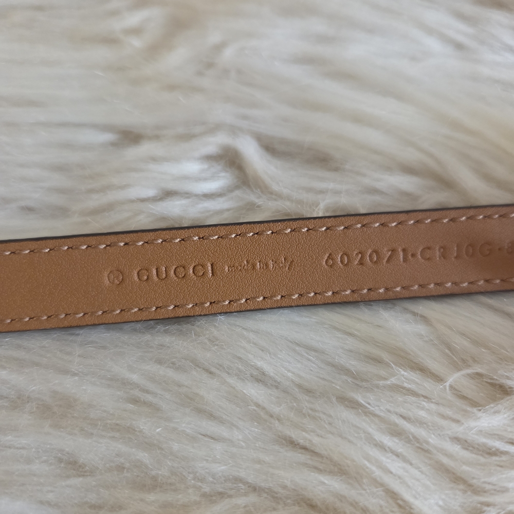 Gucci Tan and Gold Women's Belt - Picture 9 of 16